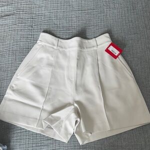 NEW - SPANX Cream Women's High Waited Shorts